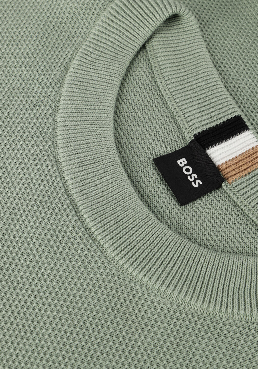Groene BOSS BLACK Trui ECAIO-P - large