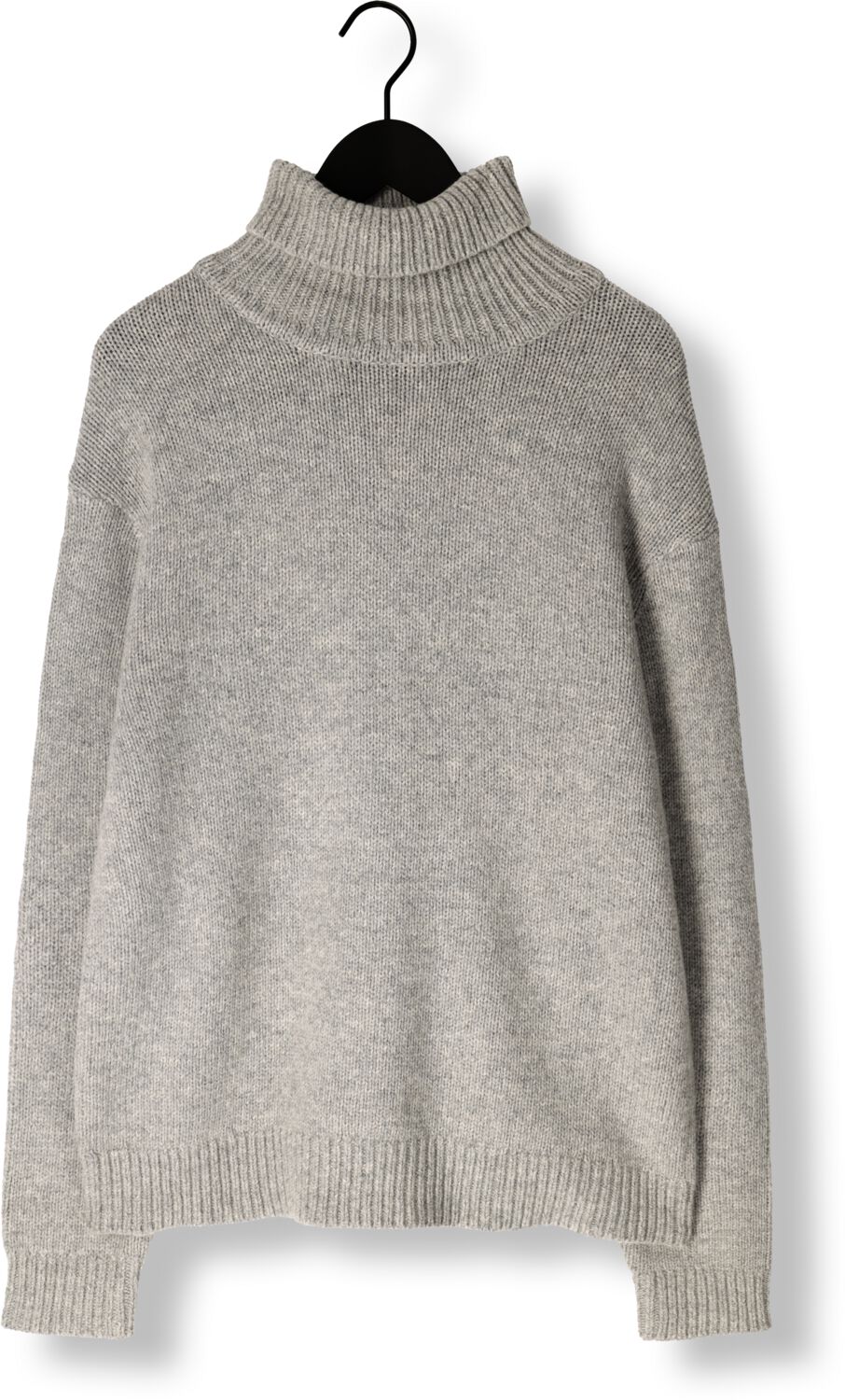 SELECTED HOMME Heren Truien & Vesten Slhcody Ls Knit Relaxed Roll Neck Grijs