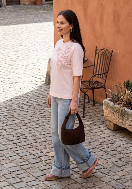 Roze Y.A.S. T-shirt YASVISELY SS TEE - large
