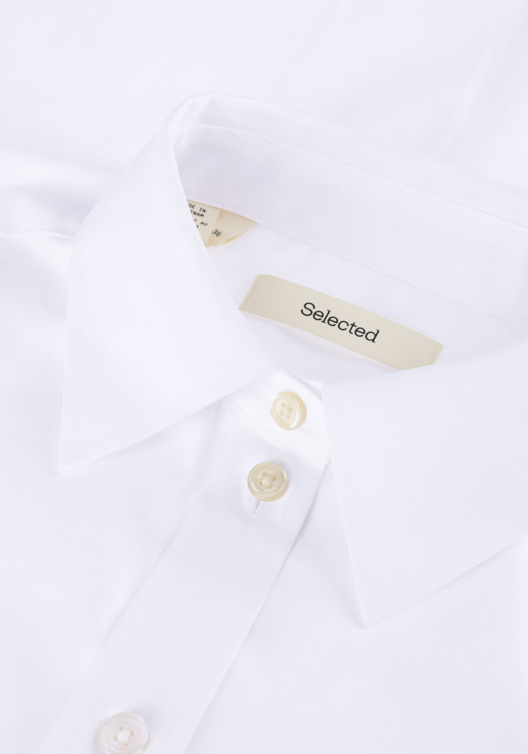 Witte SELECTED WOMEN Blouses SLFESTER LS OVERSIZE SHIRT - large