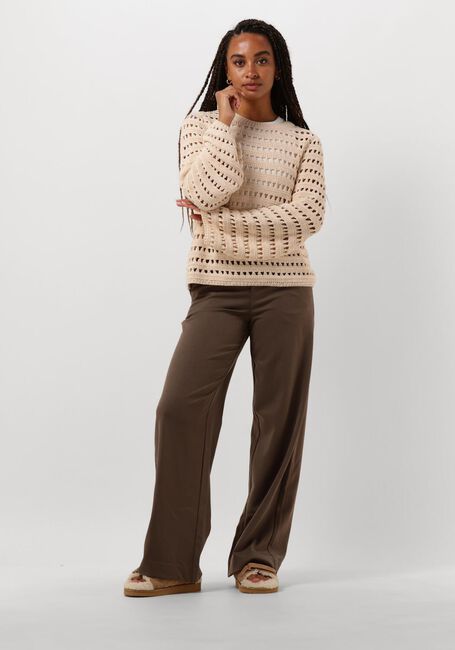 Bruine OBJECT Pantalon OBJLISA WIDE PANT - large
