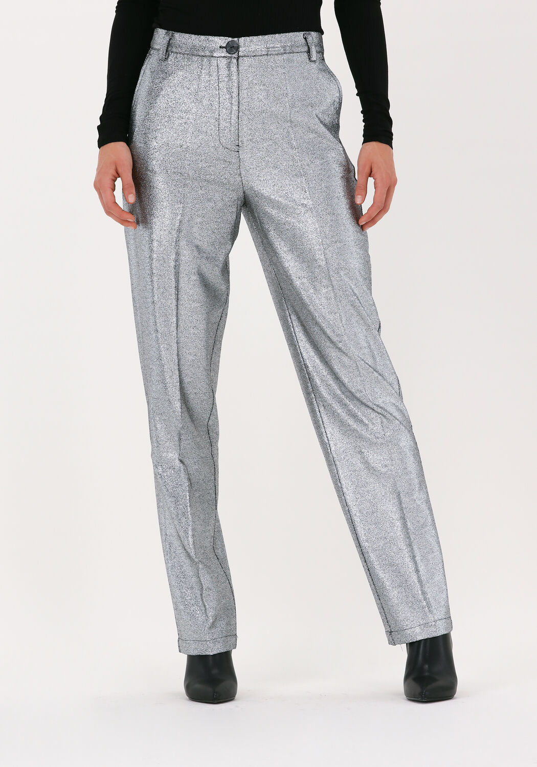 Zilveren SELECTED FEMME Pantalon SANA HW TAPERED PANTS | Omoda