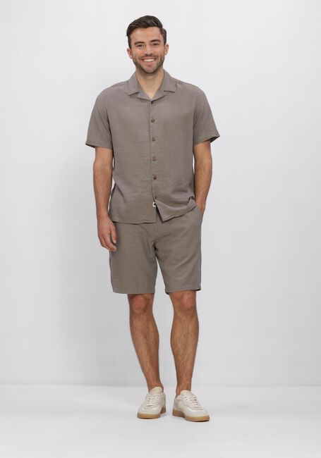 Taupe ANERKJENDT Korte broek AKJAMES COT-LINNEN-VIS SS SHORT - large