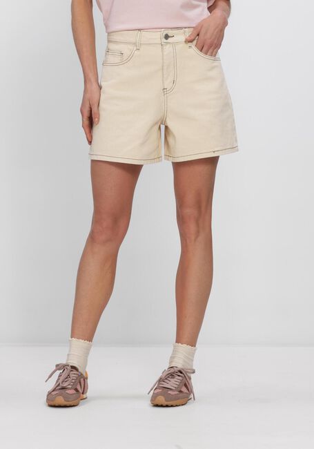 Beige OBJECT Shorts OBJANDREA HW SHORTS - large