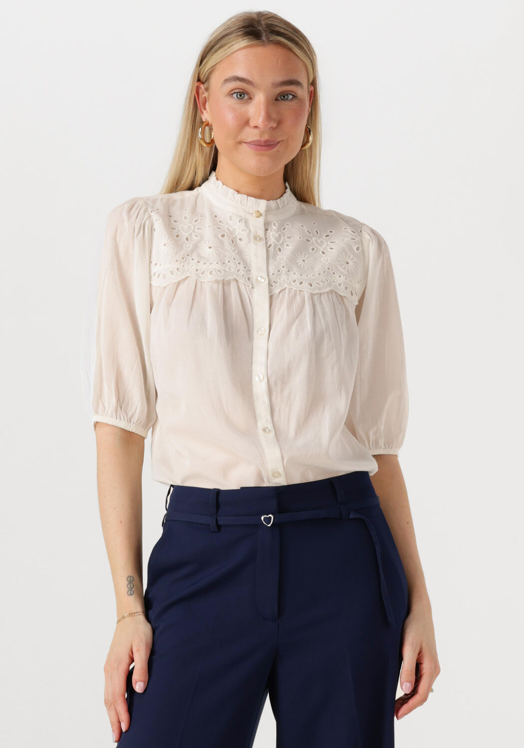 FABIENNE CHAPOT Dames Blouses Thirsa Blouse Gebroken Wit