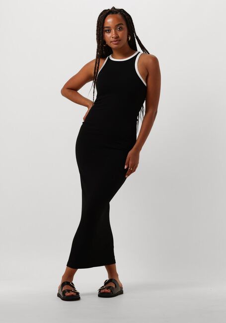 Zwarte REFINED DEPARTMENT Maxi jurk LUNA - large