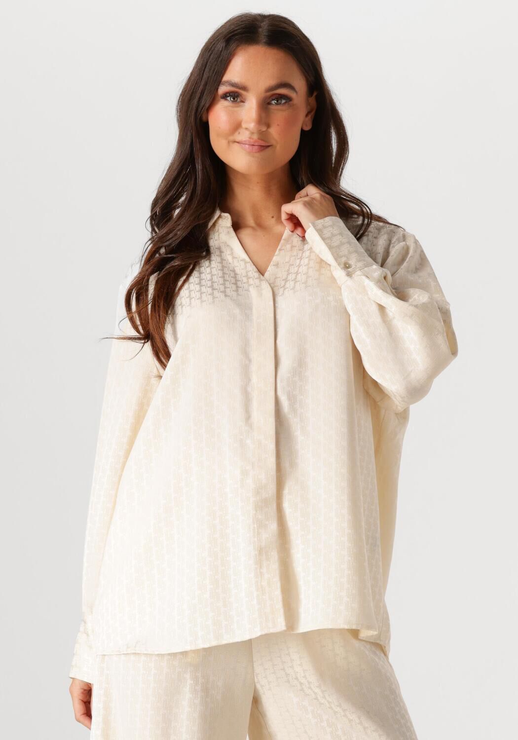 Ibana Elegante Teline Blouse Set Beige Dames