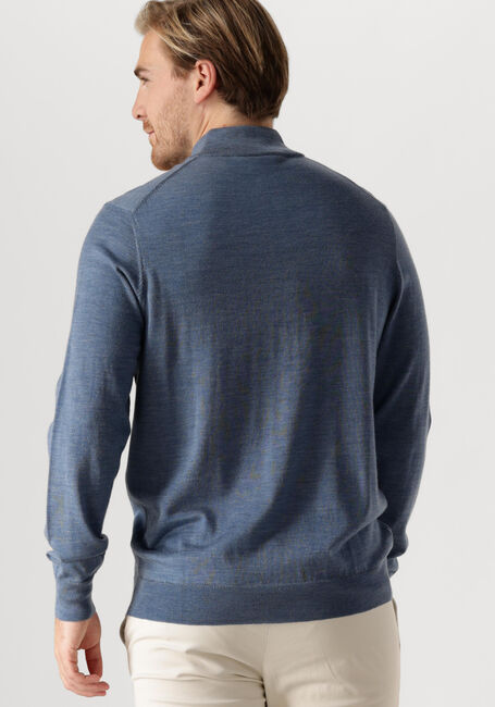 Lichtblauwe PROFUOMO Trui PULLOVER HALF ZIP - large