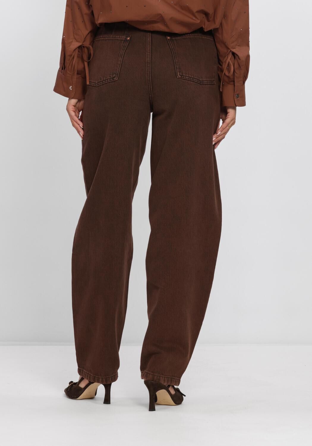 Bruine AAIKO Wijde broek DALEY CO 526 - large