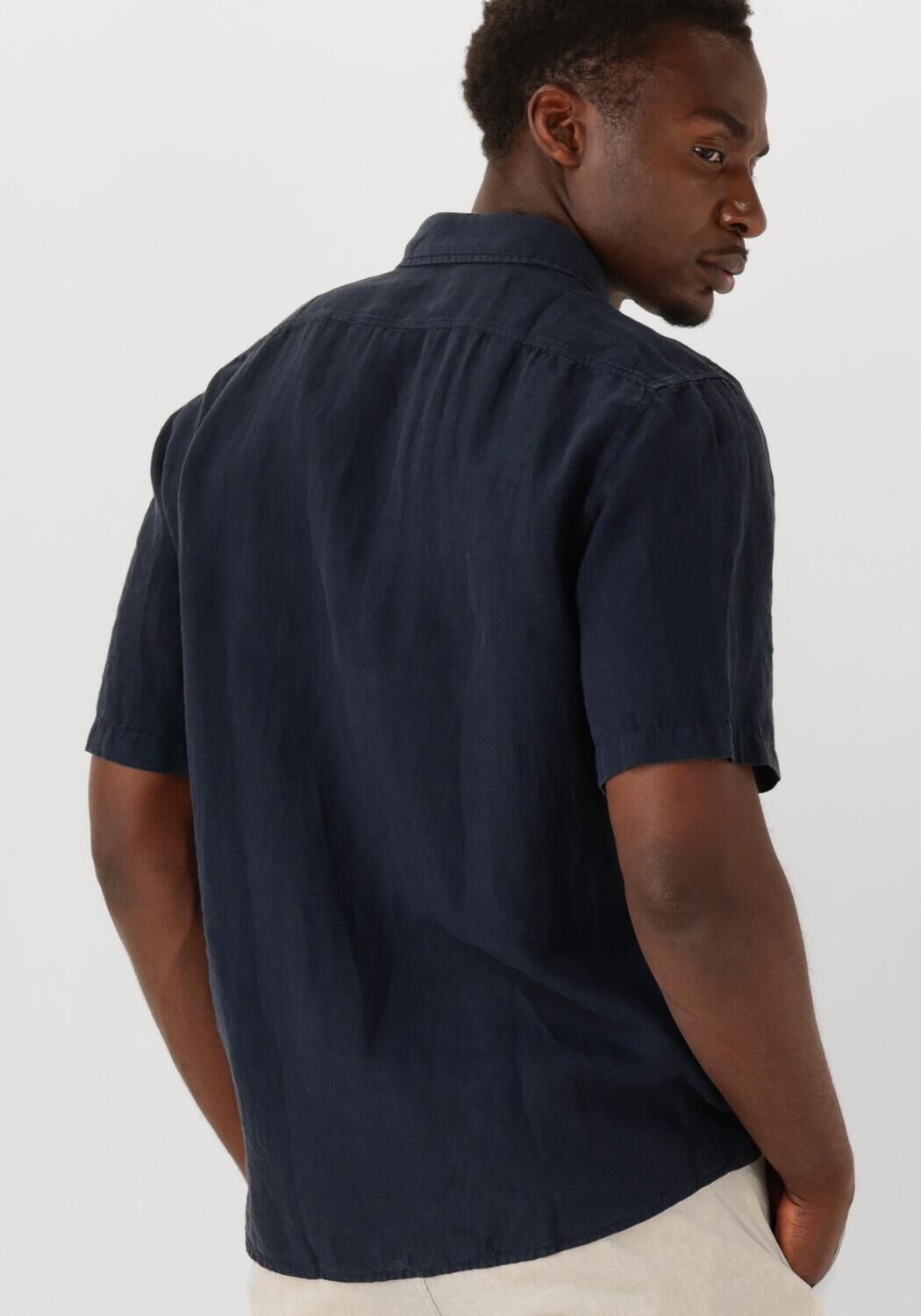 BOSS ORANGE Heren Overhemden Rash_2 Donkerblauw