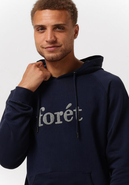 Donkerblauwe FORÉT Trui MAPLE HOODIE - large