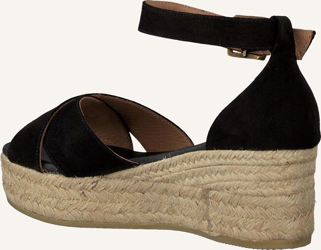 Zwarte NOTRE-V Platte sandalen PATTED LEATHER INSOCK Zwarte NOTRE-V Platte sandalen PATTED LEATHER INSOCK - large