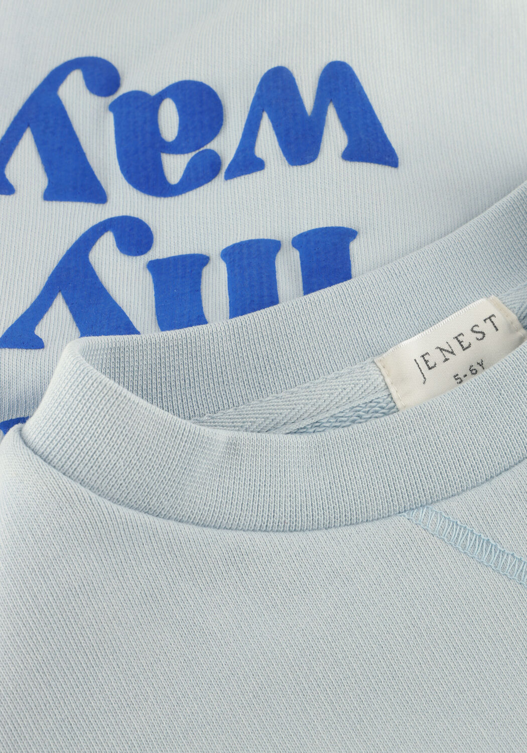 Lichtblauwe JENEST Trui BO SWEATER - large
