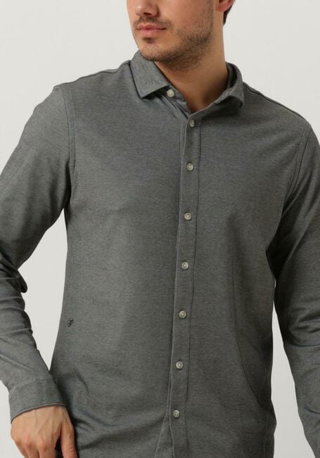 Grijze CAST IRON Casual overhemd LONG SLEEVE SHIRT CF TEC 2 TONE PIQUE - large