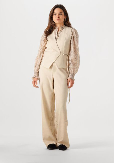 Ecru NEO NOIR Blouses SELFINA GRAPHIC FLOWER BLOUSE - large