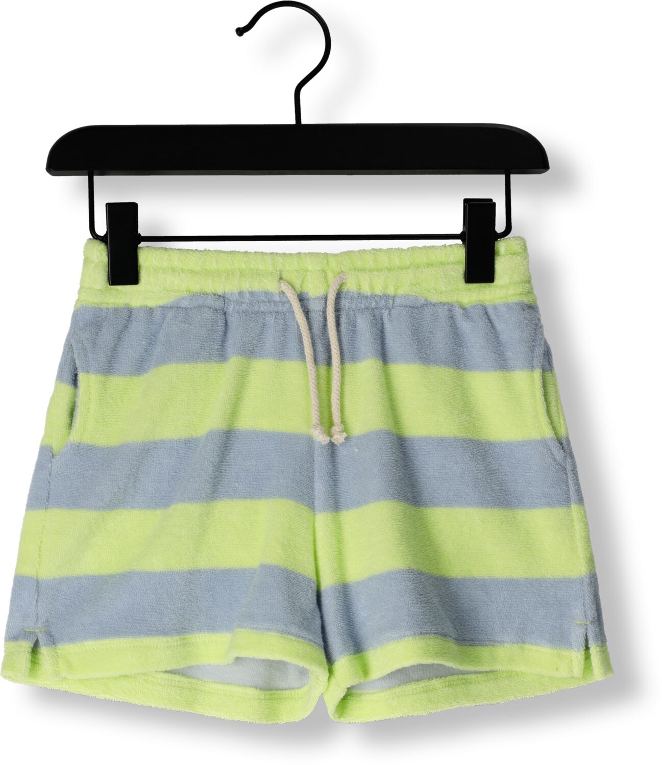 Sproet & Sprout Jongens Broeken Terry Stripes Shorts Lime