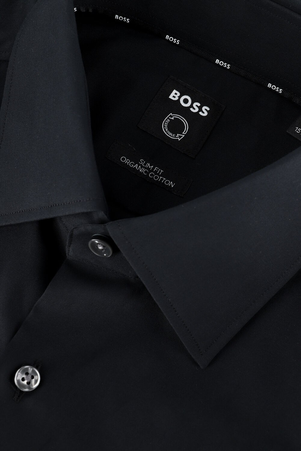 Zwarte BOSS BLACK Klassiek overhemd H-HANK-KENT0C1-214 - large