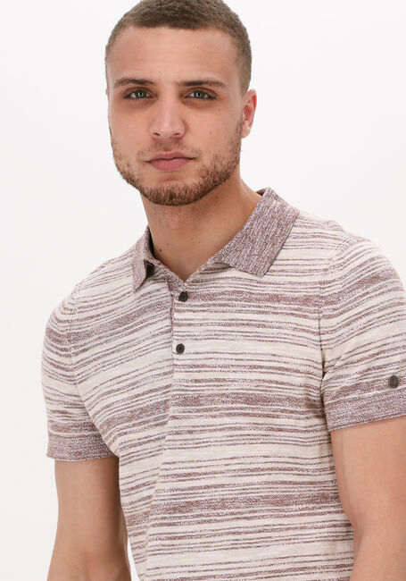 Zand CAST IRON Polo SHORT SLEEVE POLO COTTON SLUB STRIPE KNITTED POLO - large