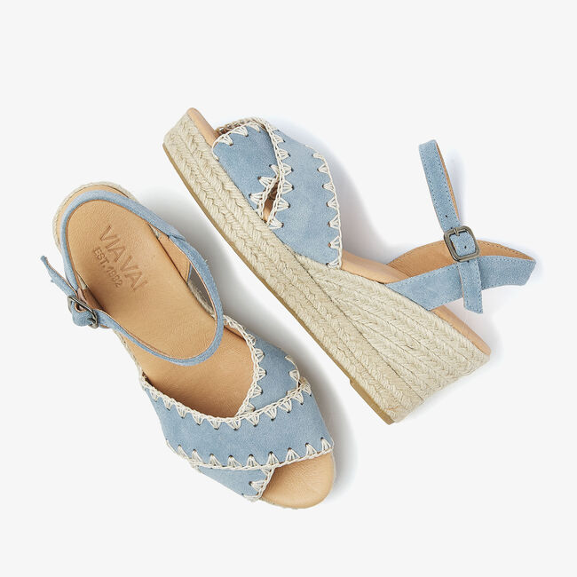 Blauwe VIA VAI Sandalen met hak LUISA AYLA - large