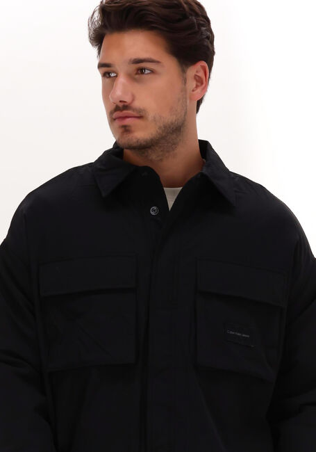 Zwarte CALVIN KLEIN Overshirt FLEECE LINED CARGO OVERSHIRT - large