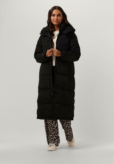 Zwarte NOTRE-V Gewatteerde jas PUFFER COAT LONG - large