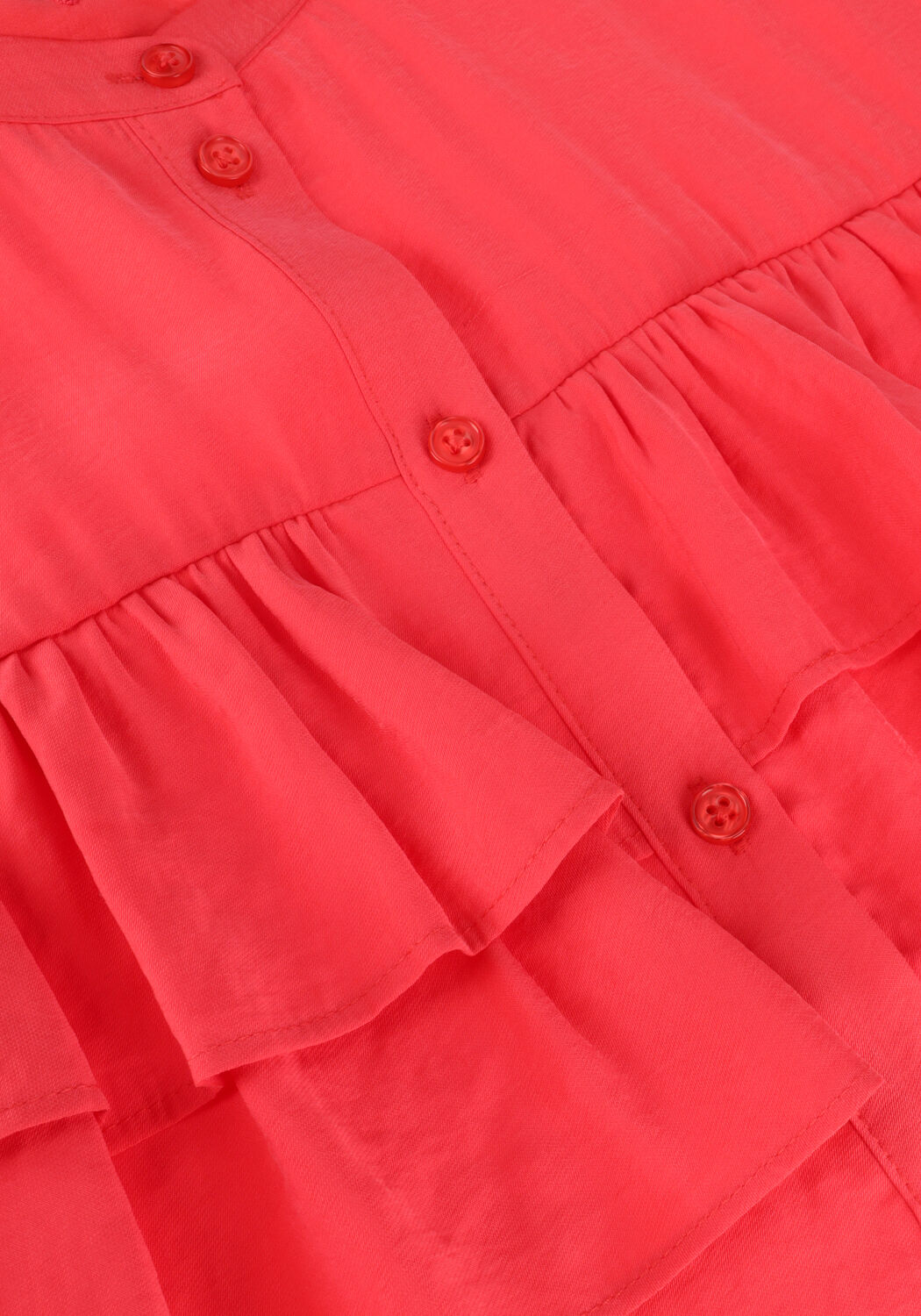 Koraal ALIX THE LABEL Blouses LADIES WOVEN LIGHT FLOW RUFFLE BLOUSE - large