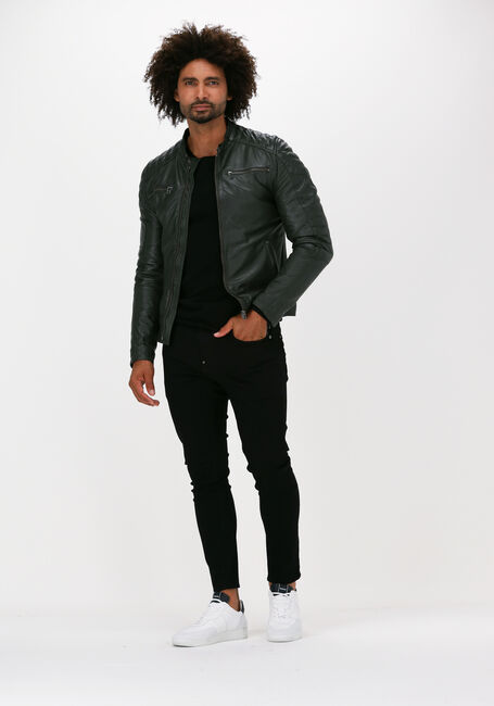 Groene GOOSECRAFT Leren jas JACKET 965 Groene GOOSECRAFT Leren jas JACKET 965 - large