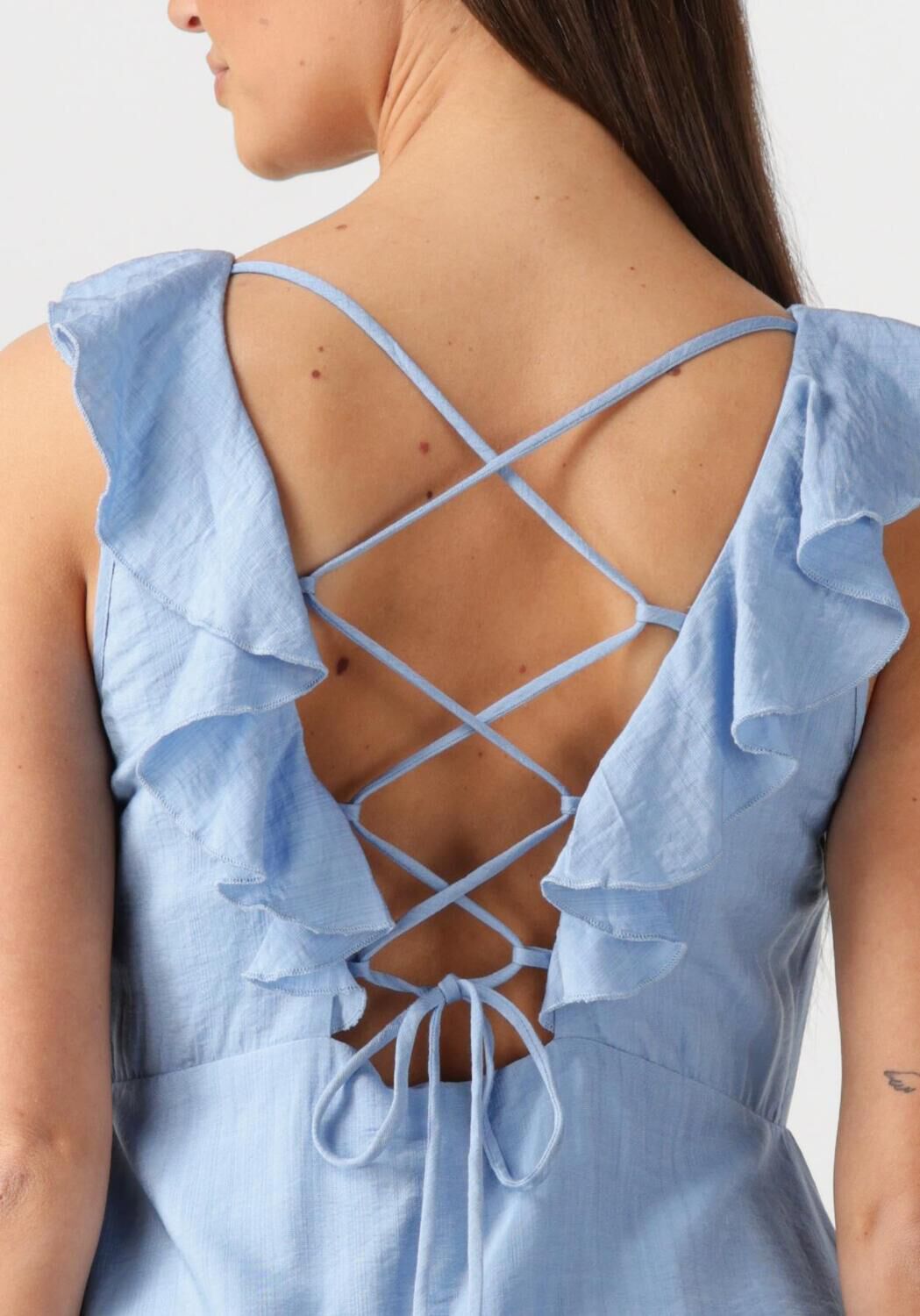 MOVES Dames Jurken Leanna Dress 4237 Lichtblauw