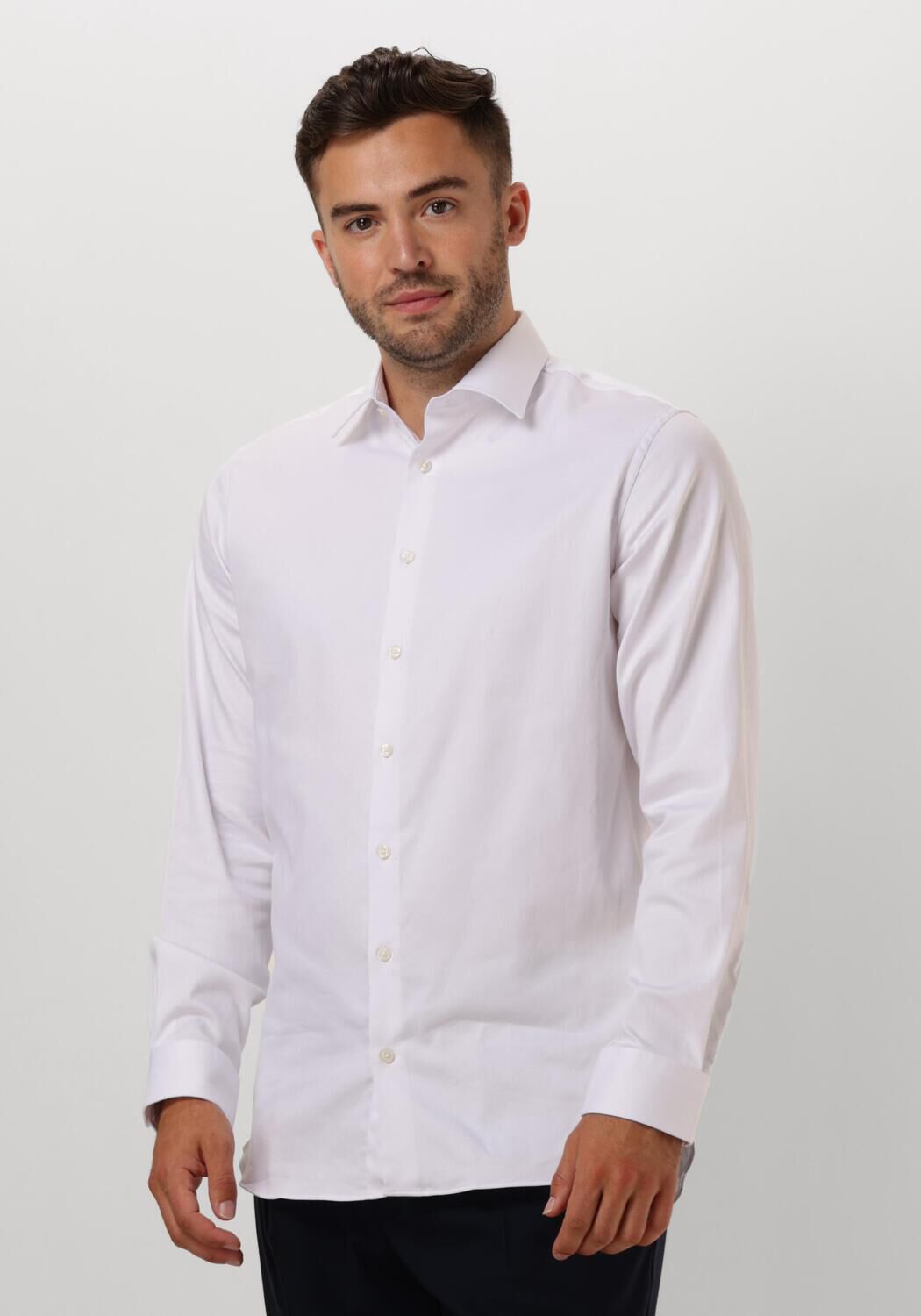 SELECTED HOMME Heren Overhemden Slhslim-performance Shirt Ls Noos Wit