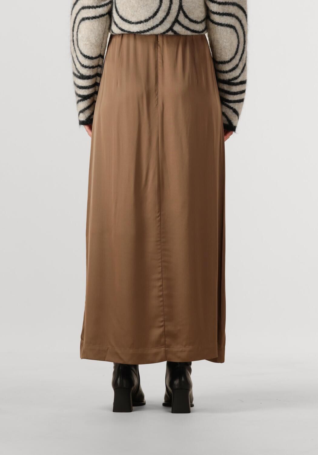 Beige SECOND FEMALE Maxirok ERMINE SKIRT - large