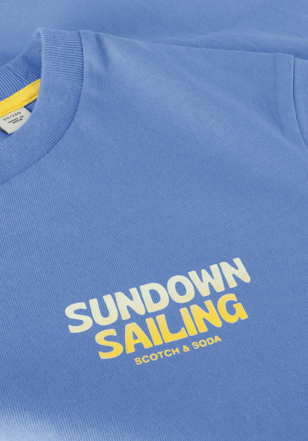 Blauwe SCOTCH & SODA T-shirt COTTON IN CONVERSION ARTWORK T-SHIRT - large