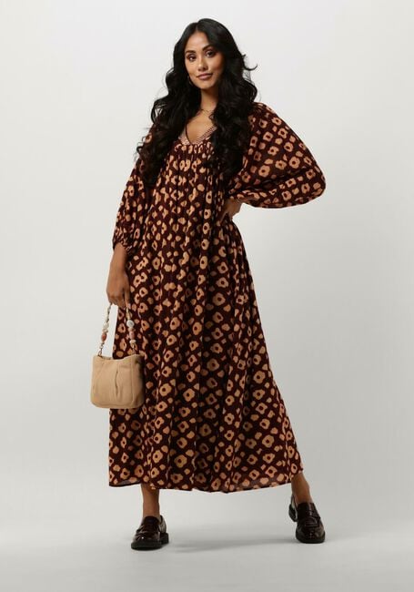 Rode SUMMUM Maxi jurk DRESS FLOWER MIX - large