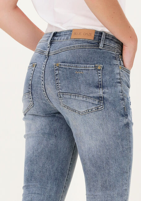Blauwe SUMMUM Slim fit jeans TAPERED JEANS RAIN DENIM - large