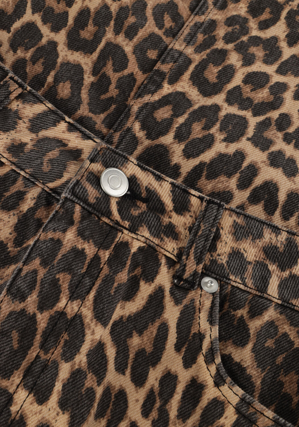 Bruine NEO NOIR Maxirok FRANKIE LEOPARD SKIRT - large