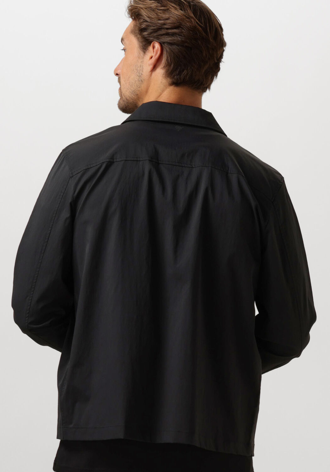 PURE PATH Heren Overshirts Regular Fit Shirts Over204 Zwart