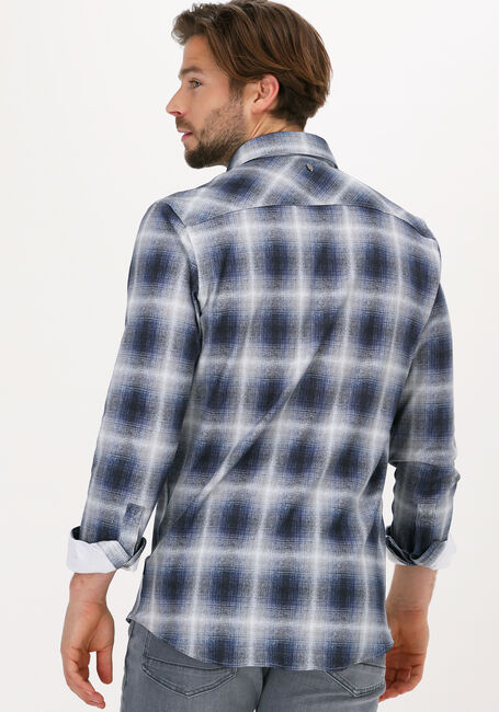 Blauwe PME LEGEND Casual overhemd LONG SLEEVE SHIRT PRINT ON HEA - large