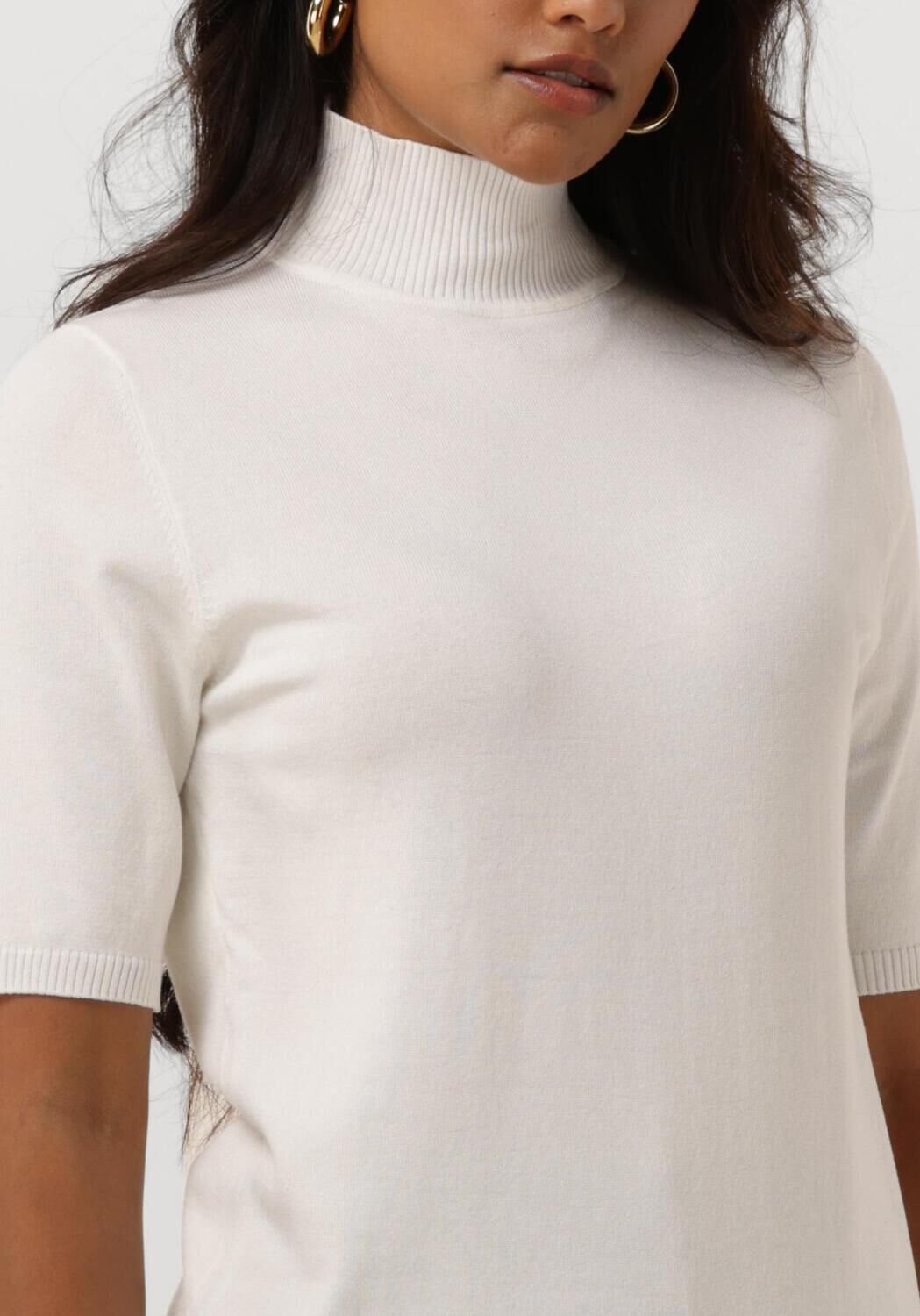 MINUS Dames Tops & T-shirts Lima Roll Neck Knit Gebroken Wit