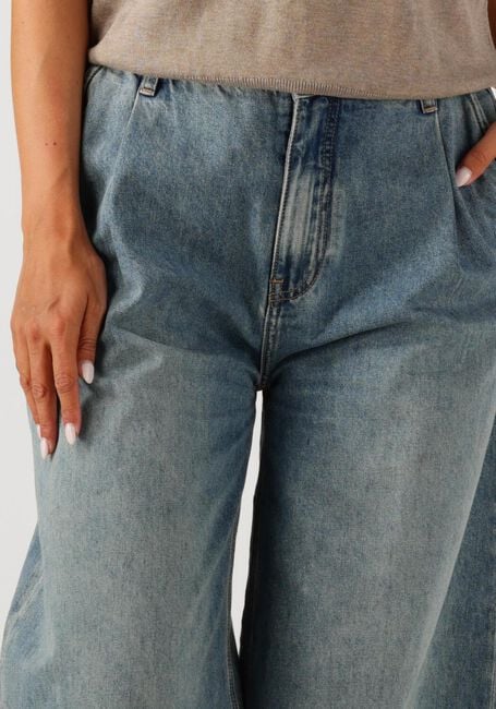 Donkerblauwe SUMMUM Wide jeans WIDE LEG JEANS VINTAGE COTON TWILL - large