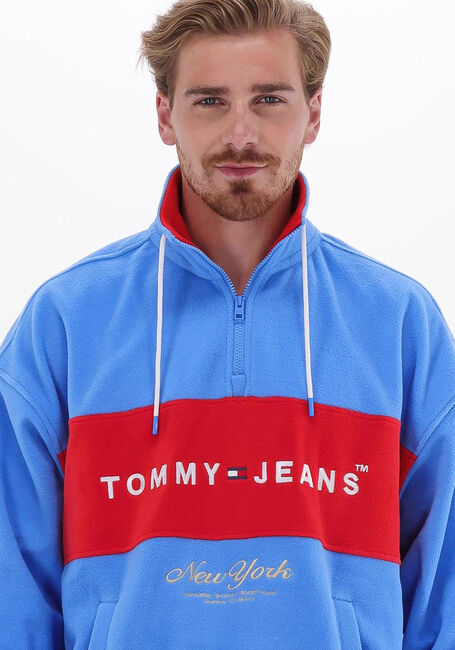 Blauwe TOMMY JEANS Sweater TJM ARCHIVE POLAR MOCK NECK - large