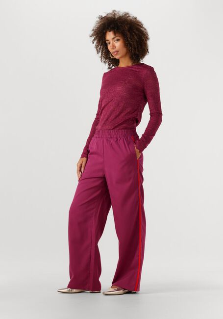 Paarse YDENCE Wijde broek PANTS ZIZI - large