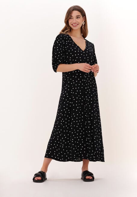 Zwarte MODSTRÖM Midi jurk RIDDER PRINT DRESS - large