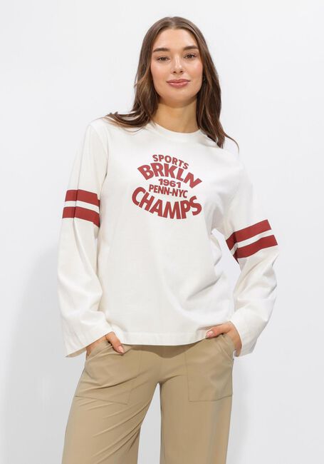 Beige PENN & INK Sweater LONGSLEEVE PRINT - large