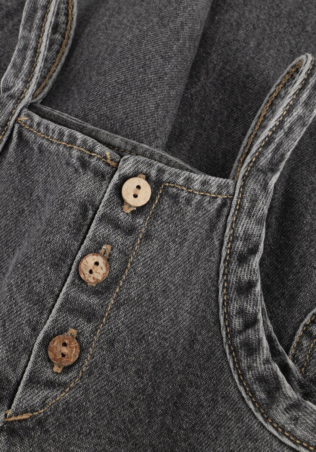 Grijze PLAY UP Tuinbroeken DENIM JUMPSUIT - large