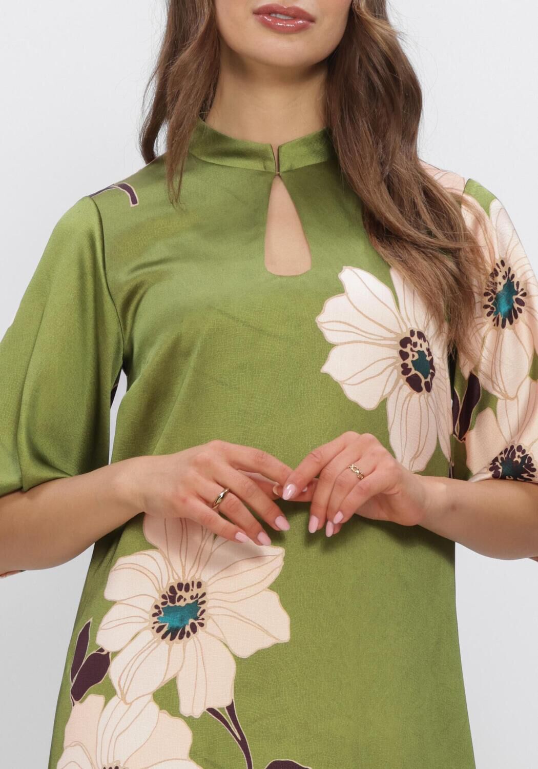 Groene ANA ALCAZAR Midi jurk 041815-3811 - large