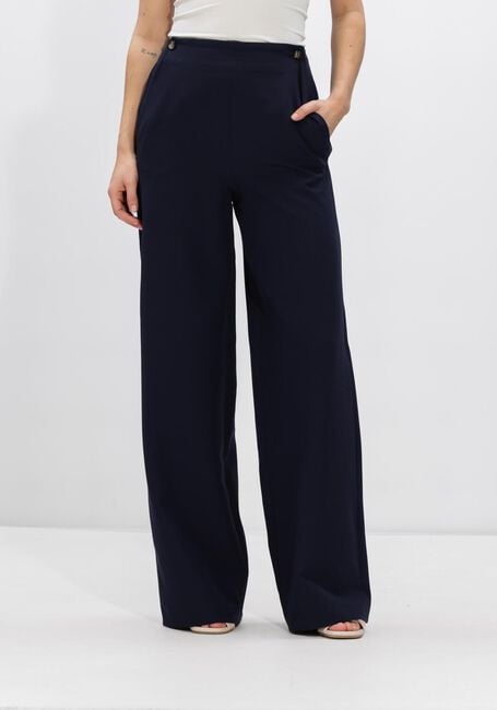 Donkerblauwe EST'SEVEN Wijde broek SCOTTIE PANTALON - large