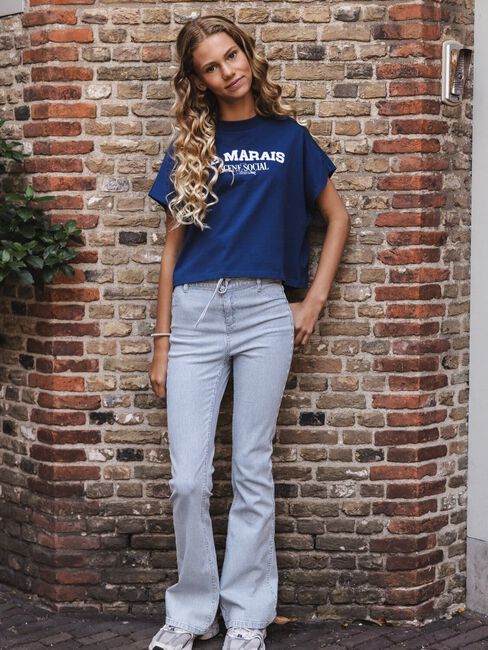 Lichtblauwe LOOXS 10sixteen Wide jeans 2611-5616 - large