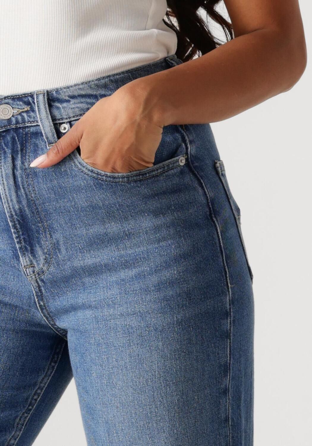 TOMMY JEANS Dames Jeans Layla Hr Slim Straight Ch0130 Blauw