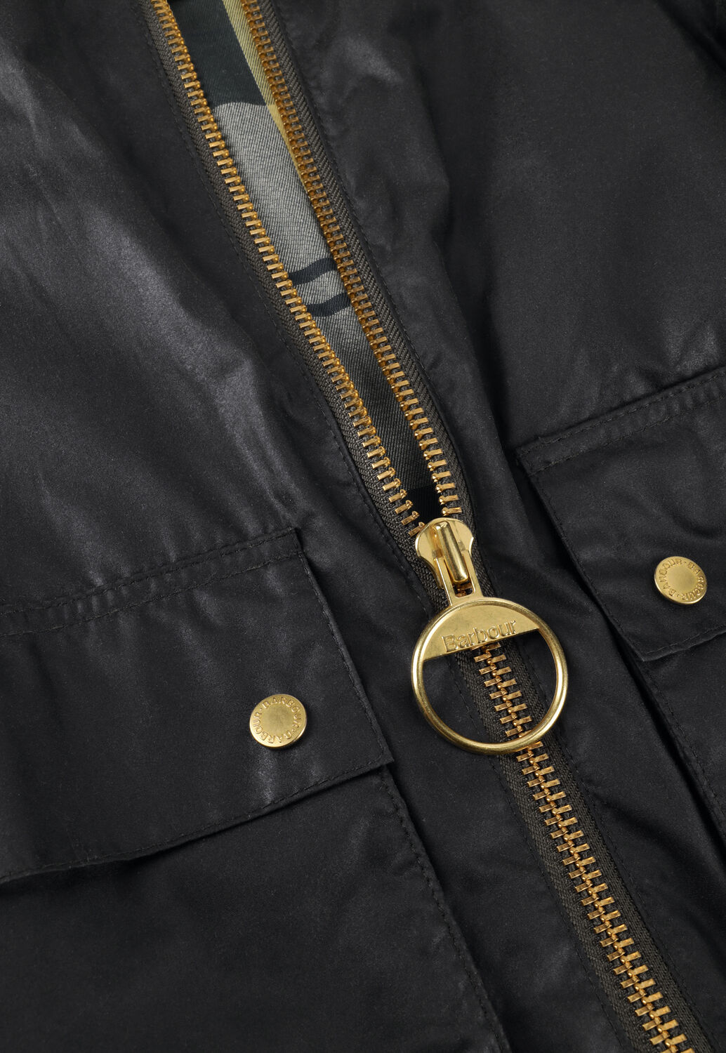 Donkergroene BARBOUR Jack MARRON WAX JACKET - large