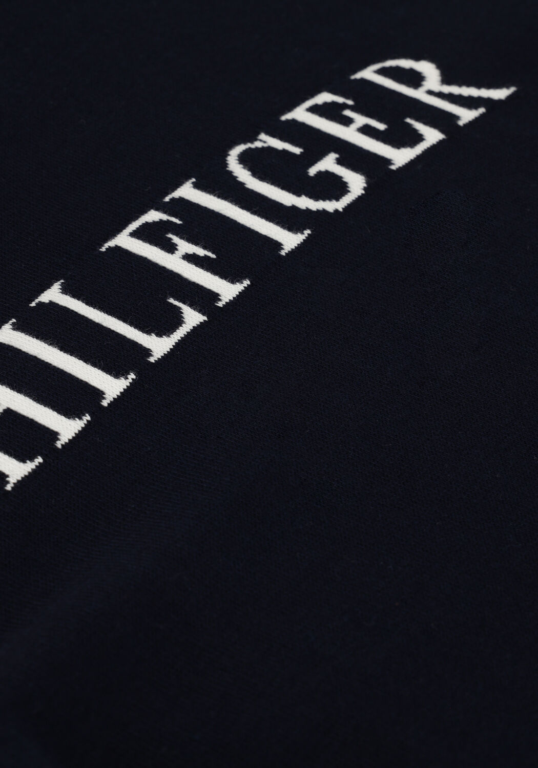 Donkerblauwe TOMMY HILFIGER Trui HILFIGER FLAG CUFF CREW NECK - large