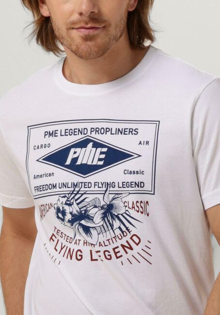 PME LEGEND T-Shirt Rundhals Jersey White Print Ptss Produktbild-Vorschau 8